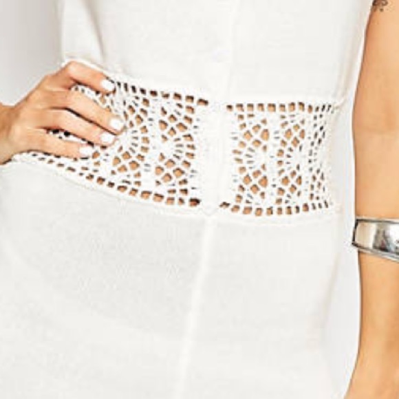 NWOT🌻ASOS crochet knit romper - Picture 5 of 6